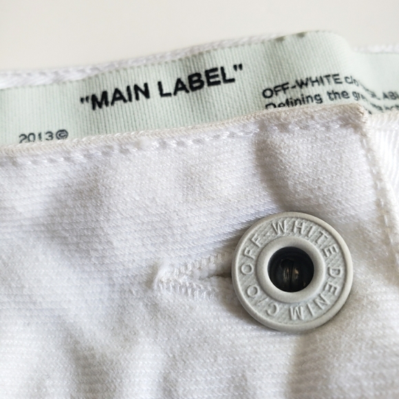 Off-White c/o Virgil Abloh | Contrast Hem Mid-rise Jeans - Picture 8 of 16